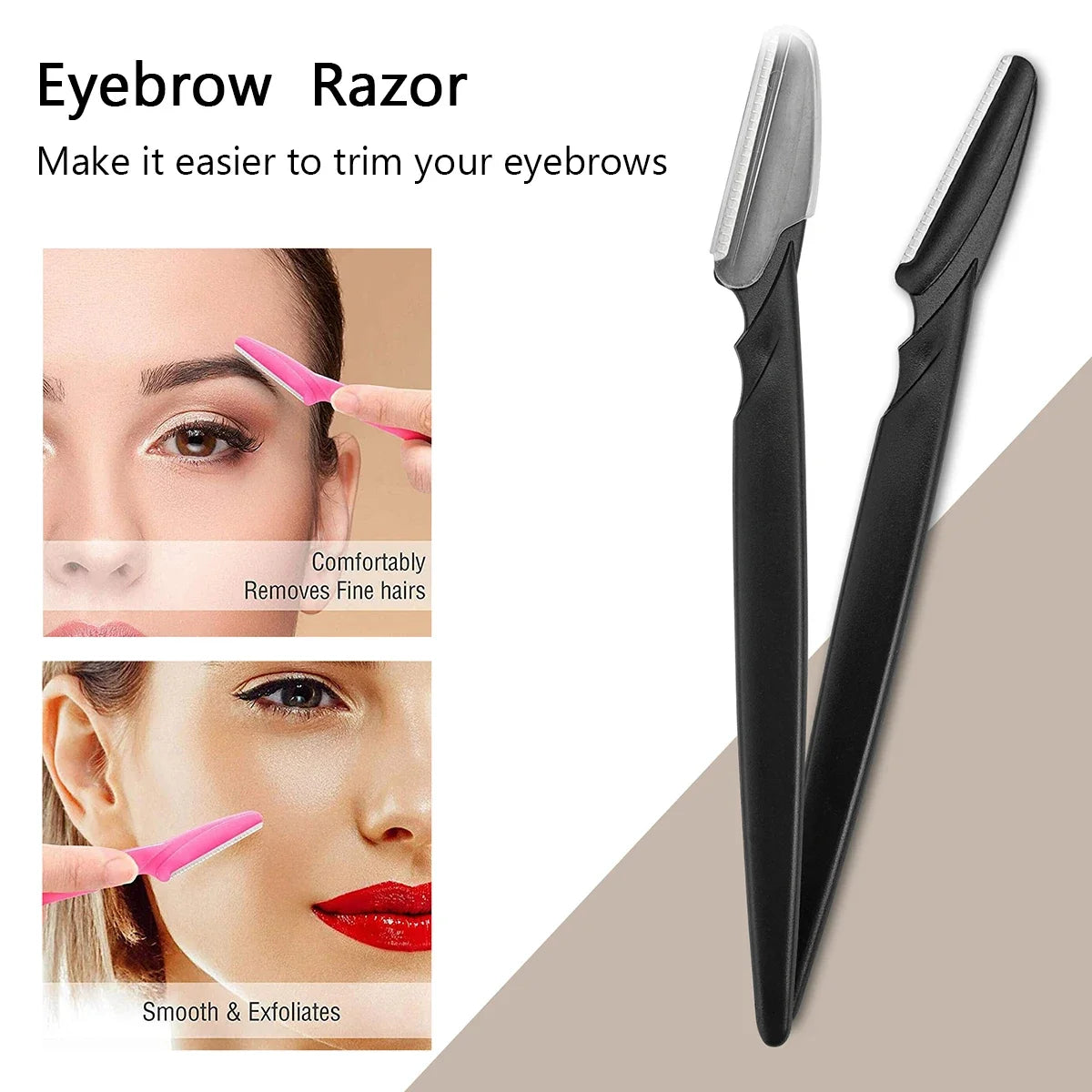 VELOURA Eyebrow &amp; Facial Dermaplaning Razors Set
