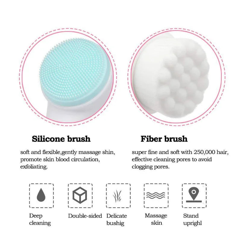 VELOURA Silicone Facial Cleansing Brush