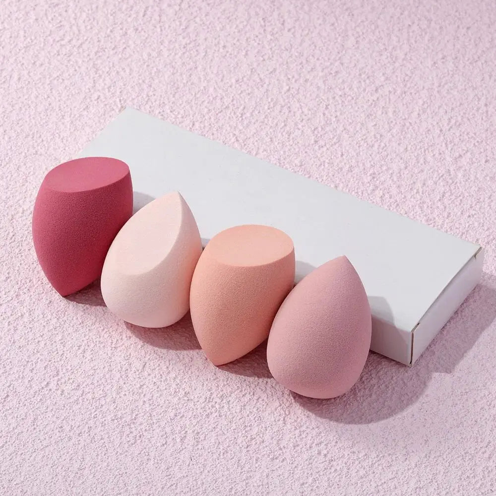 VELOURA 4-Piece Makeup Powder Puff Set