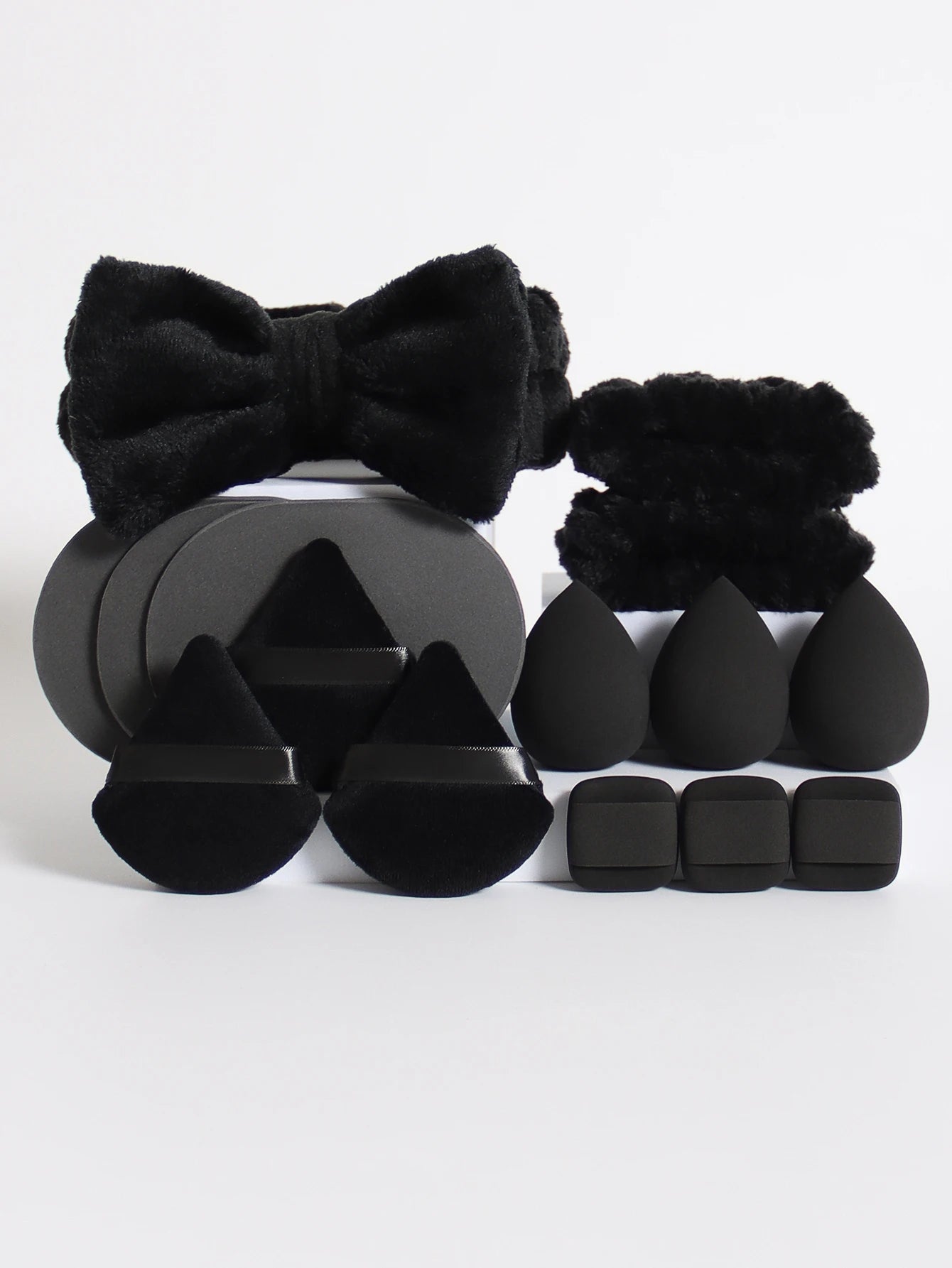 VELOURA 15-Piece Makeup Sponge Set with Headband