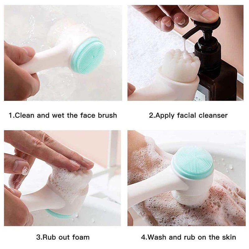 VELOURA Silicone Facial Cleansing Brush