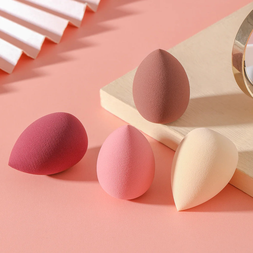 VELOURA 4-Piece Makeup Powder Puff Set