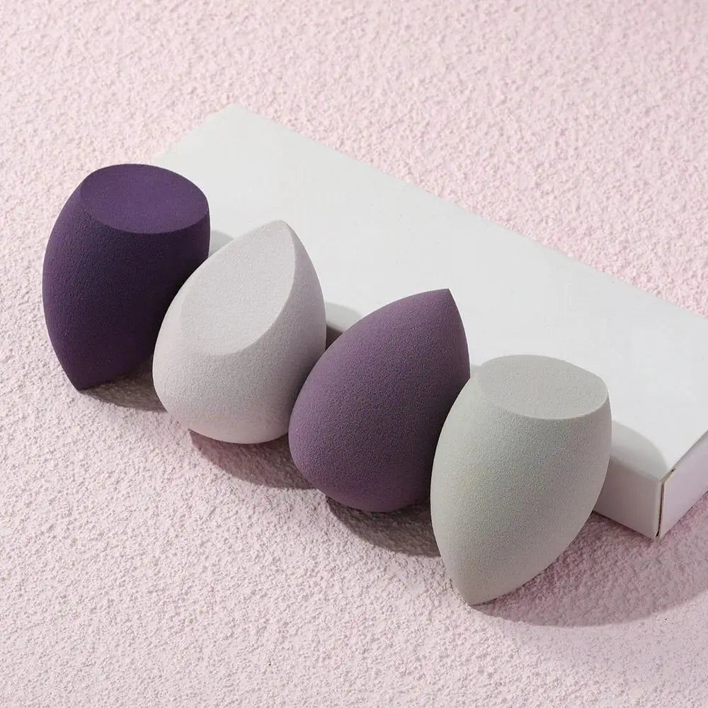 VELOURA 4-Piece Makeup Powder Puff Set