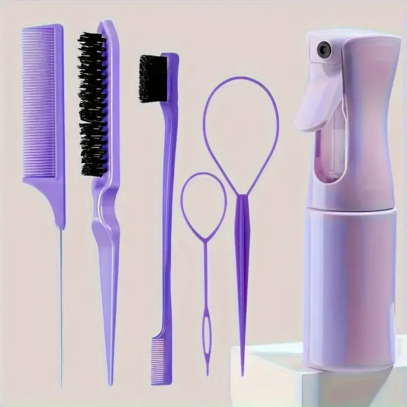 VELOURA 6-Piece Hair Styling &amp; Braiding Tool Kit