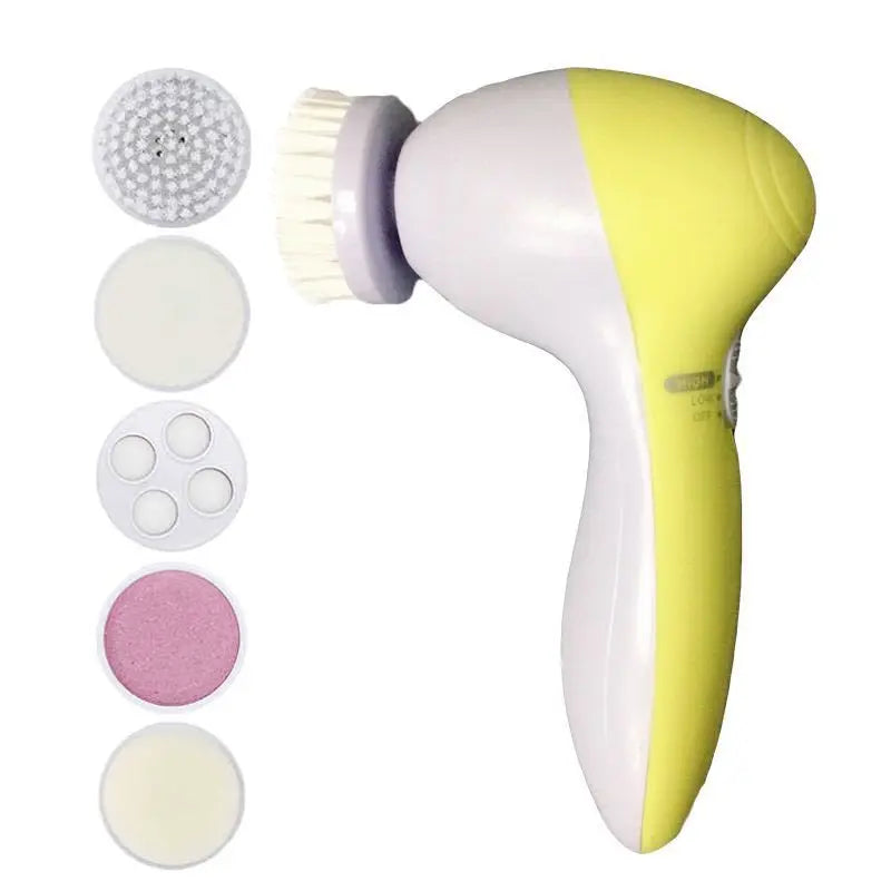 VELOURA 5-in-1 Electric Facial Cleansing Brush