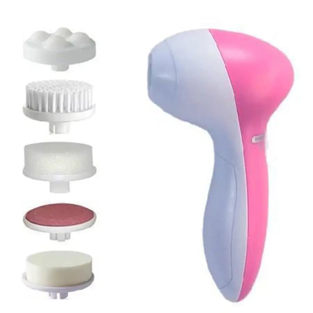 VELOURA 5-in-1 Electric Facial Cleansing Brush