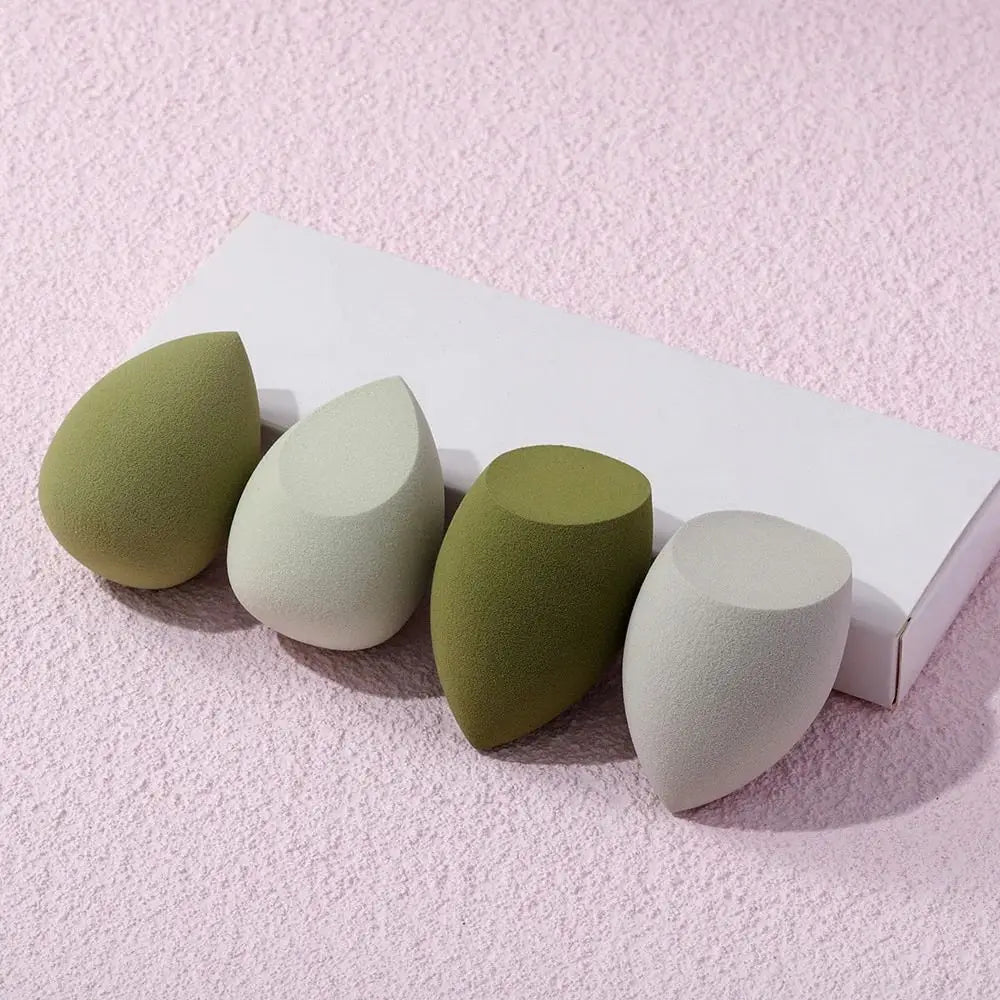 VELOURA 4-Piece Makeup Powder Puff Set