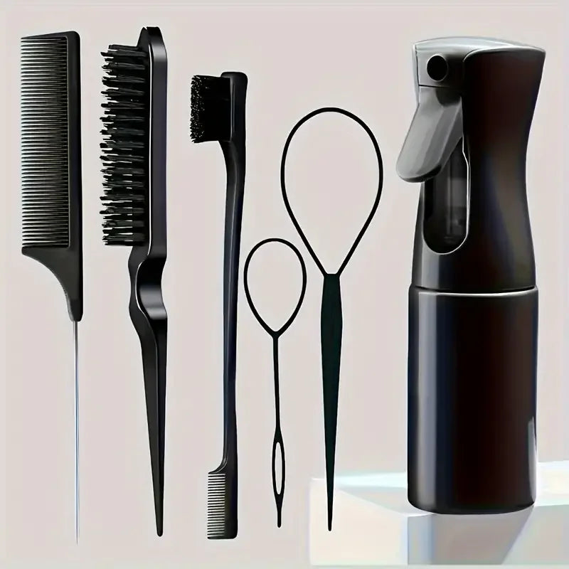 VELOURA 6-Piece Hair Styling &amp; Braiding Tool Kit