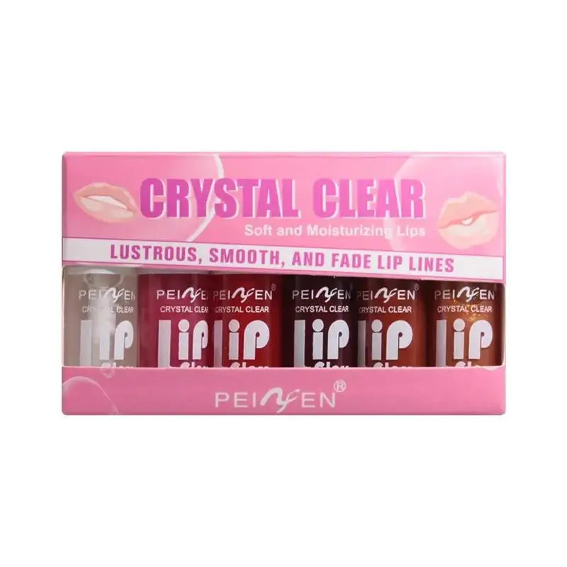 VELOURA Crystal Mirror Lip Gloss Set (6 PCS)